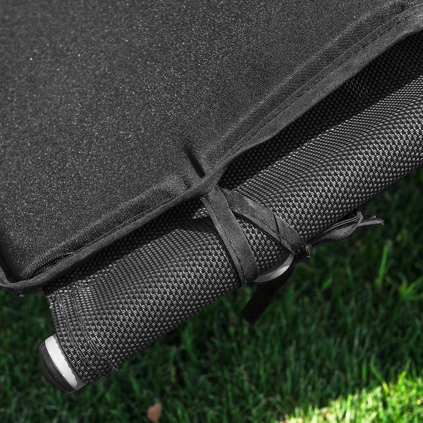 Coussin ergonomique SoBuy pour fauteuil à bascule avec appui-tête - Noir - 170 x 50 x 5 cm