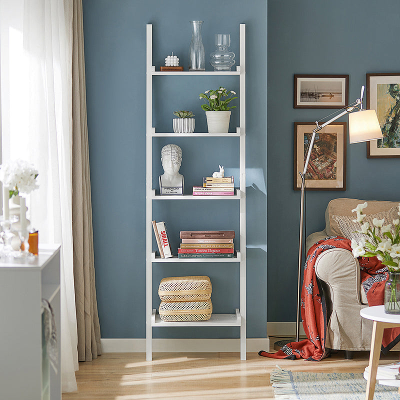 SoBuy FRG17-W Bibliothèque - 5 étagères - Blanc - 189 x 56 x 32,5