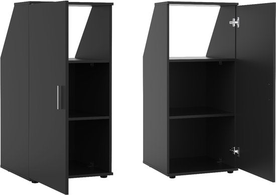 Armoire mur incliné chambre mansardée - armoire de rangement adaptée aux murs inclinés - armoire sous lucarne