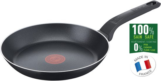 Tefal Easy Cook & Clean - Poêle à frire - Ø 24 cm - Revêtement antiadhésif - Ne convient pas à l'induction