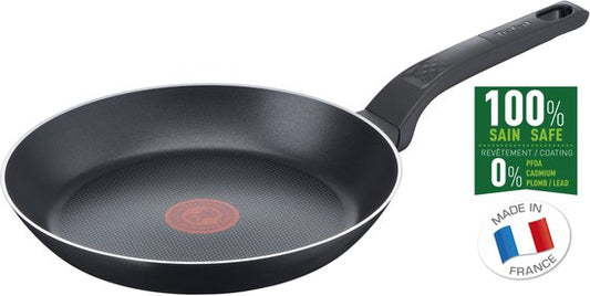 Tefal Easy Cook & Clean - Poêle à frire - Ø 24 cm - Revêtement antiadhésif - Ne convient pas à l'induction