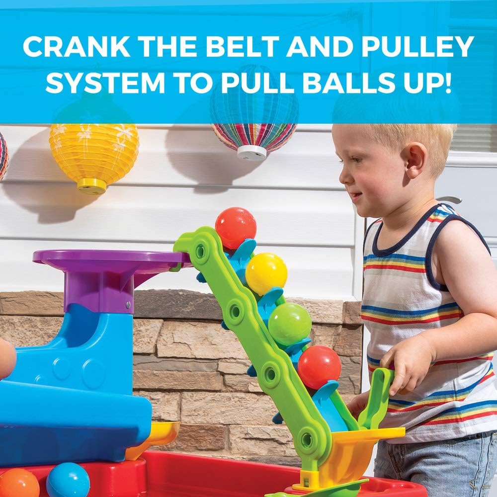Table à eau Step2 Discovery Ball avec balles – Lot de 13 pièces – Jouets aquatiques pour l'intérieur et l'extérieur