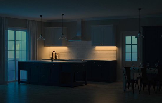 Éclairage d'armoire Yeelight avec détecteur de mouvement - 135 lumens - Noir - 60 cm - rechargeable