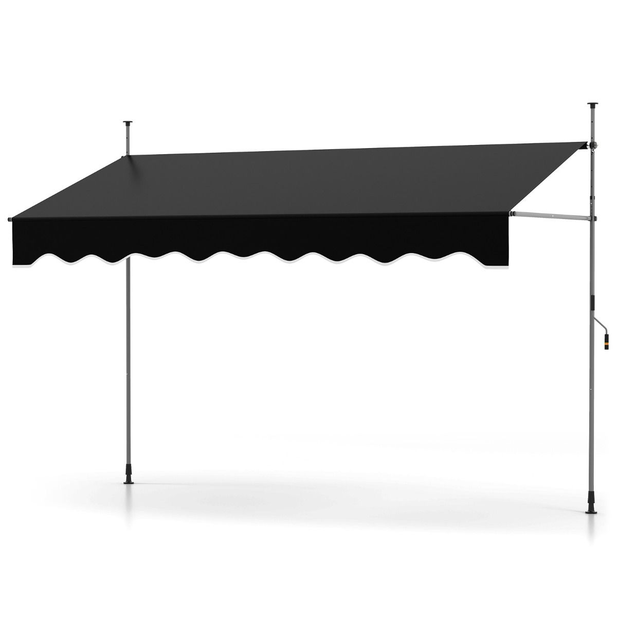 Store Coast sans perçage - Réglable manuellement - Résistant aux UV - Noir 300 cm