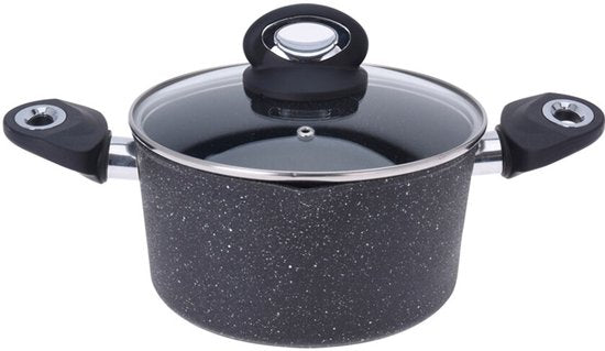 Casserole avec couvercle Excellent Houseware - Ø 20 cm - Aluminium forgé