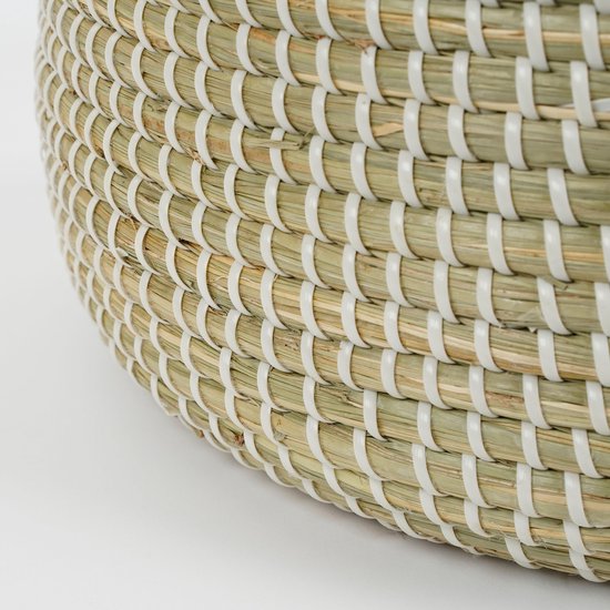 Mica Decorations Panier de rangement Milou - Lot de 2 - H43 x Ø50 cm - Seagrass - Jaune