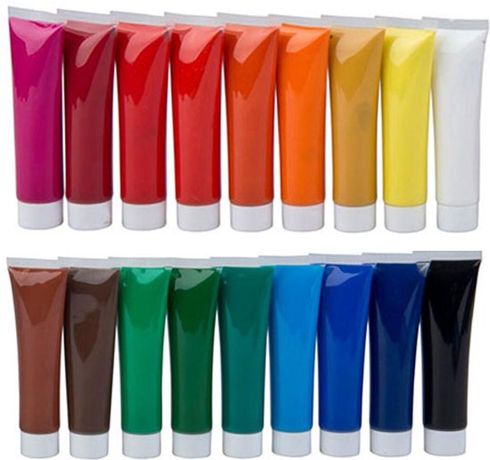 Set de peinture acrylique 18 pièces