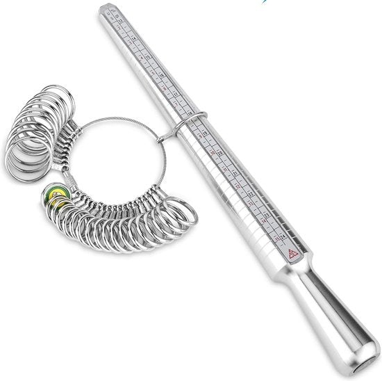 Jauge de bague - Jauge de bague pour toute taille de bague - Calibreur de bague EarKings