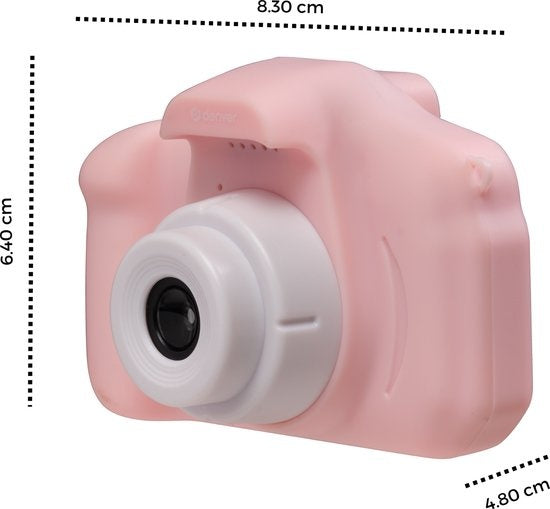 Camera Full HD pour enfants - Denver - Caméra Selfie - 40MP - Appareil photo numérique pour enfants - Photo et vidéo - Jeux - KCA1340 - Rose