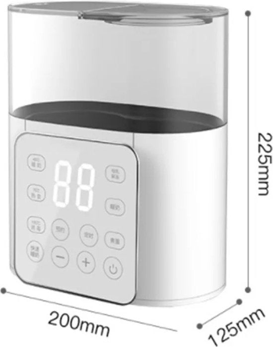 Chauffe-biberon double - Multifonctionnel - Chauffe-lait - Stérilisateur - Contrôle précis de la température - Chauffe-biberon