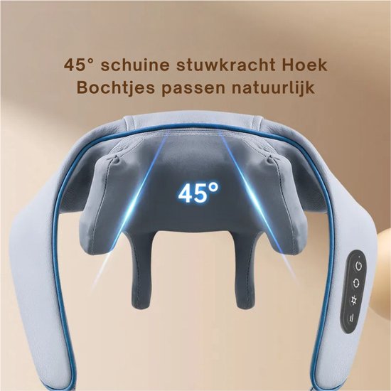 Livista Portable Neck Massager - Massage électrique du cou et des épaules - Relaxation et soulagement de la douleur - Chauffage - Meilleure circulation