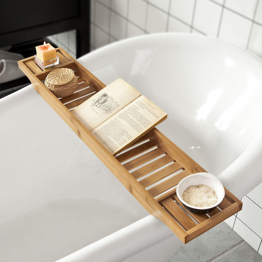 SoBuy FRG212-N 80cm Long - Planche de bain - Bambou