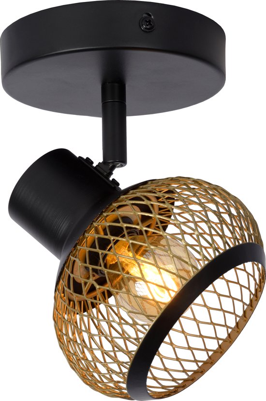 Lucide LUCAS - Spot de plafond - 1xE14 - Or mat / Laiton