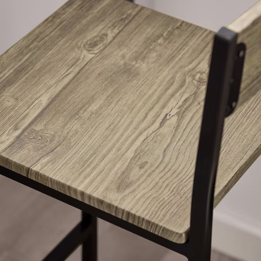 SoBuy Table bistro - Meubles bistro - Table de bar - 2 tabourets - 3 pièces - OGT03-N