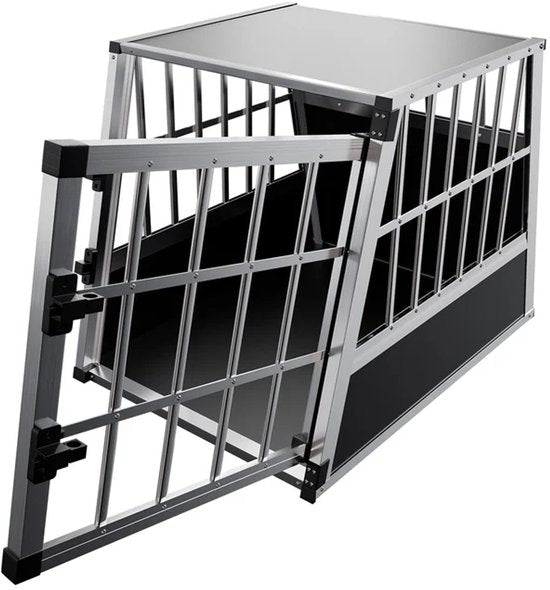 Boîte de transport pour chiens en aluminium - L