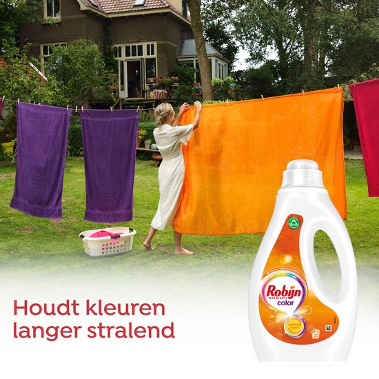 Robijn Détergent liquide - Couleur - avec 90% d'ingrédients biodégradables - 20 lavages