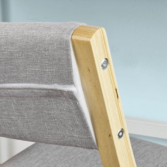 Chaise pliante - Chaise de cuisine - Chaise de bureau pour enfants - Structure en bois de bouleau - Confort rembourré - Housse amovible et lavable - 48 cm x 14 cm x 91 cm