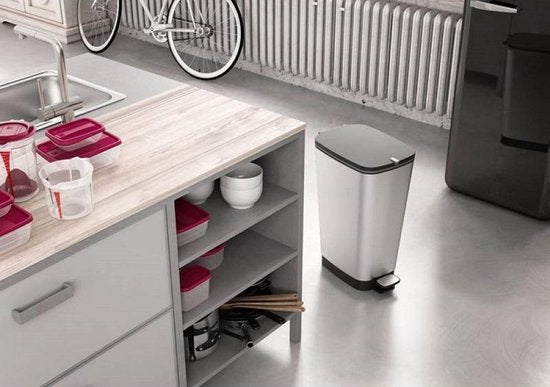 Kis Chic Bin - Poubelle - Capacité 30 litres - Design inodore - Acier