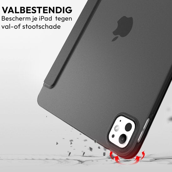 Étui pour tablette adapté à l'iPad Pro 11 pouces (2024) - M4 - Smart Cover - Noir