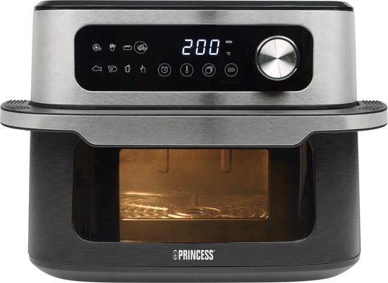 Friteuse à air chaud Princess - MaxiCrisp Digital Airfryer 10 L - 182262 - 1 700 W - 8 programmes de cuisson - Sans PFAS - Adaptée à la pizza - Très grande capacité