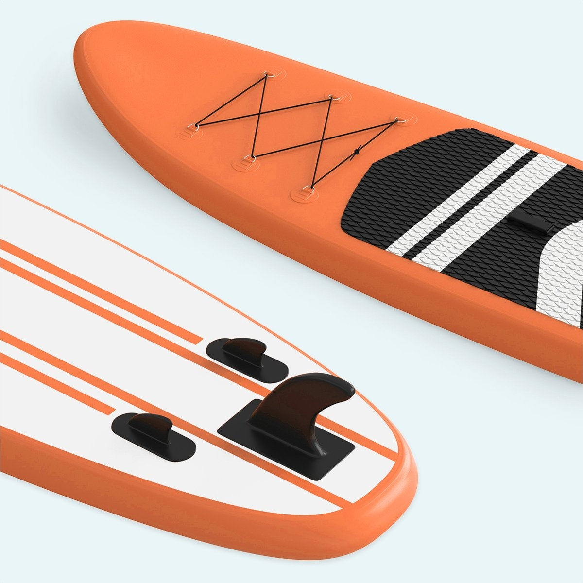 LifeGoods - SUP Board & Inflatable Paddle Board - 320x81 cm - Orange PVC - Stable et polyvalent - Kit complet - Poids maximum 135 kg