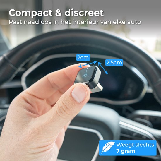 Nuvance CarPlay Dongle - Bluetooth Dongle - CarPlay Wireless - USB & USB C - Convient à Android Auto & CarPlay