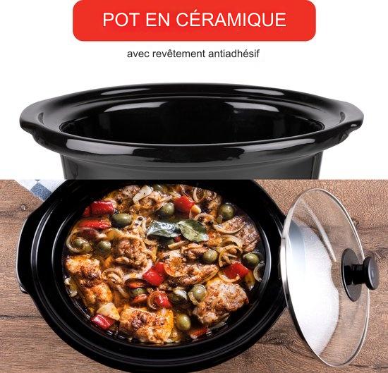 Mijoteuse Alpina 3,5L Casserole intérieure en céramique acier inoxydable