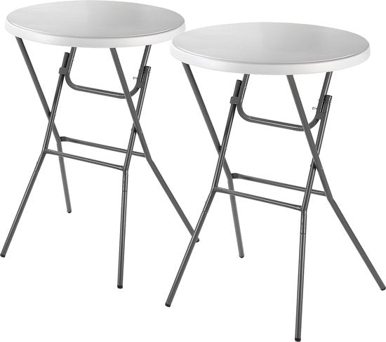 Bardi 2 x Bartable pliable 80 x 110 cm. Blanc