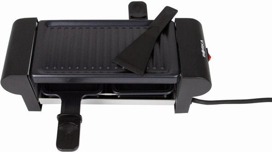 Boska Raclette Mini 220V - pour fondre et griller - 2 personnes - Noir