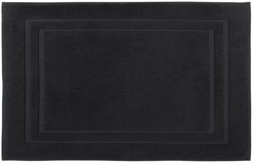 Tapis de bain DoubleDry Hotel 50 x 80 cm – 100 % coton – Doux et absorbant – Noir