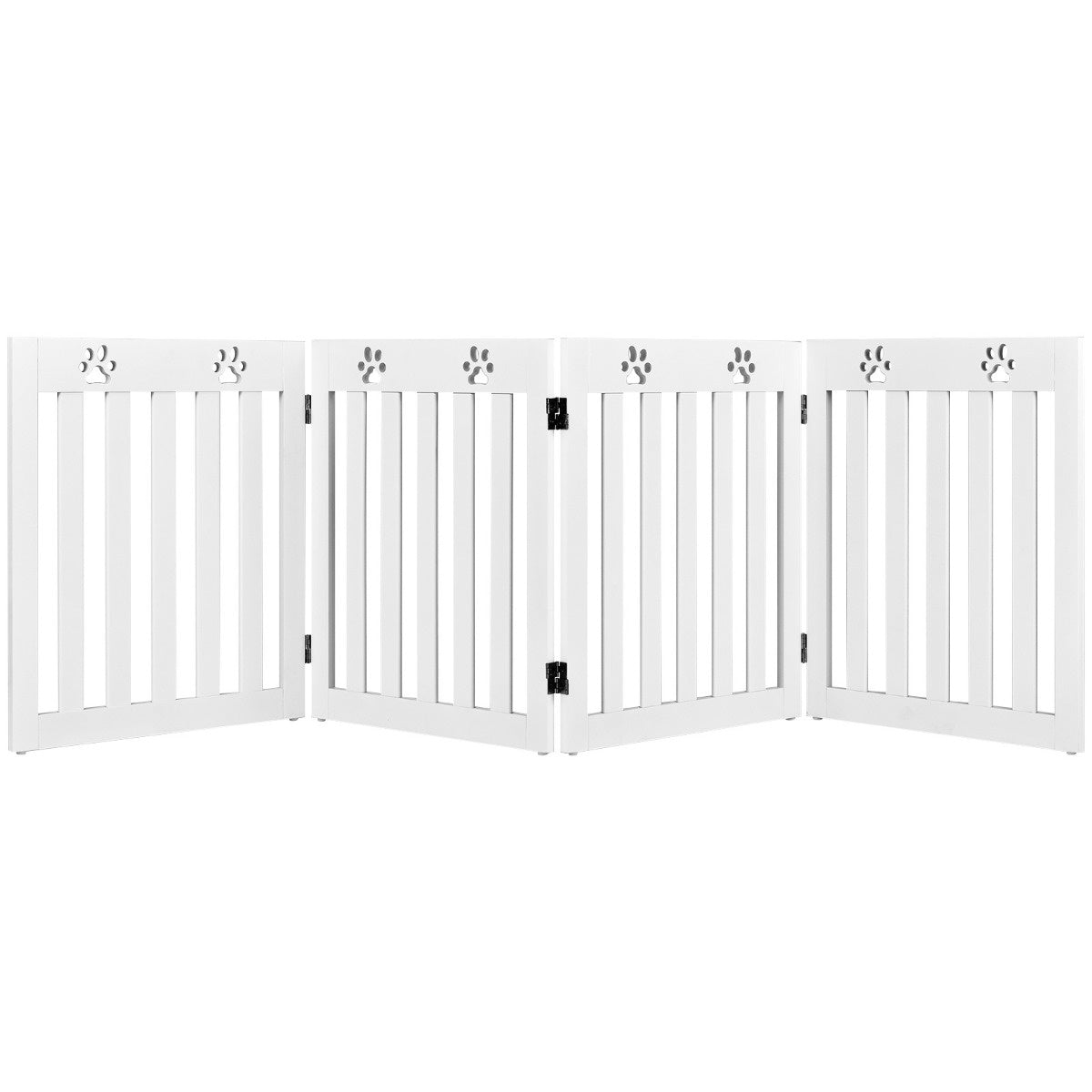 Coast Pet Fence - Bois - 60 cm - Pliable - Blanc
