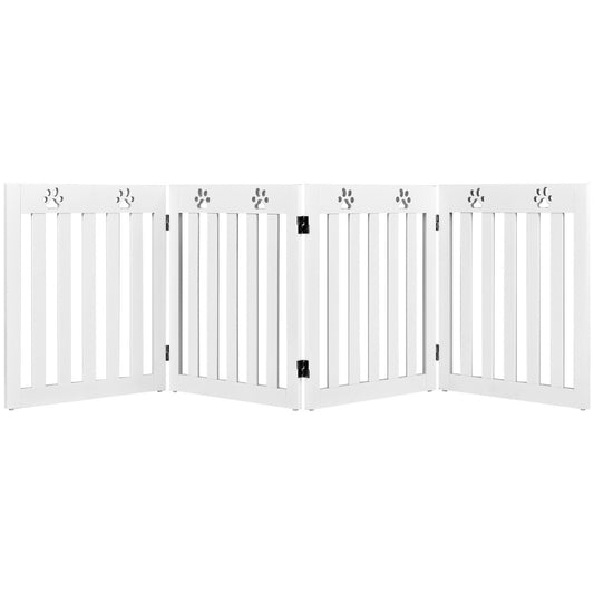 Coast Pet Fence - Bois - 60 cm - Pliable - Blanc