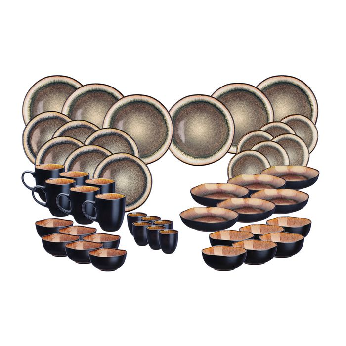 Service de vaisselle Björn - 48 pièces - Pierre