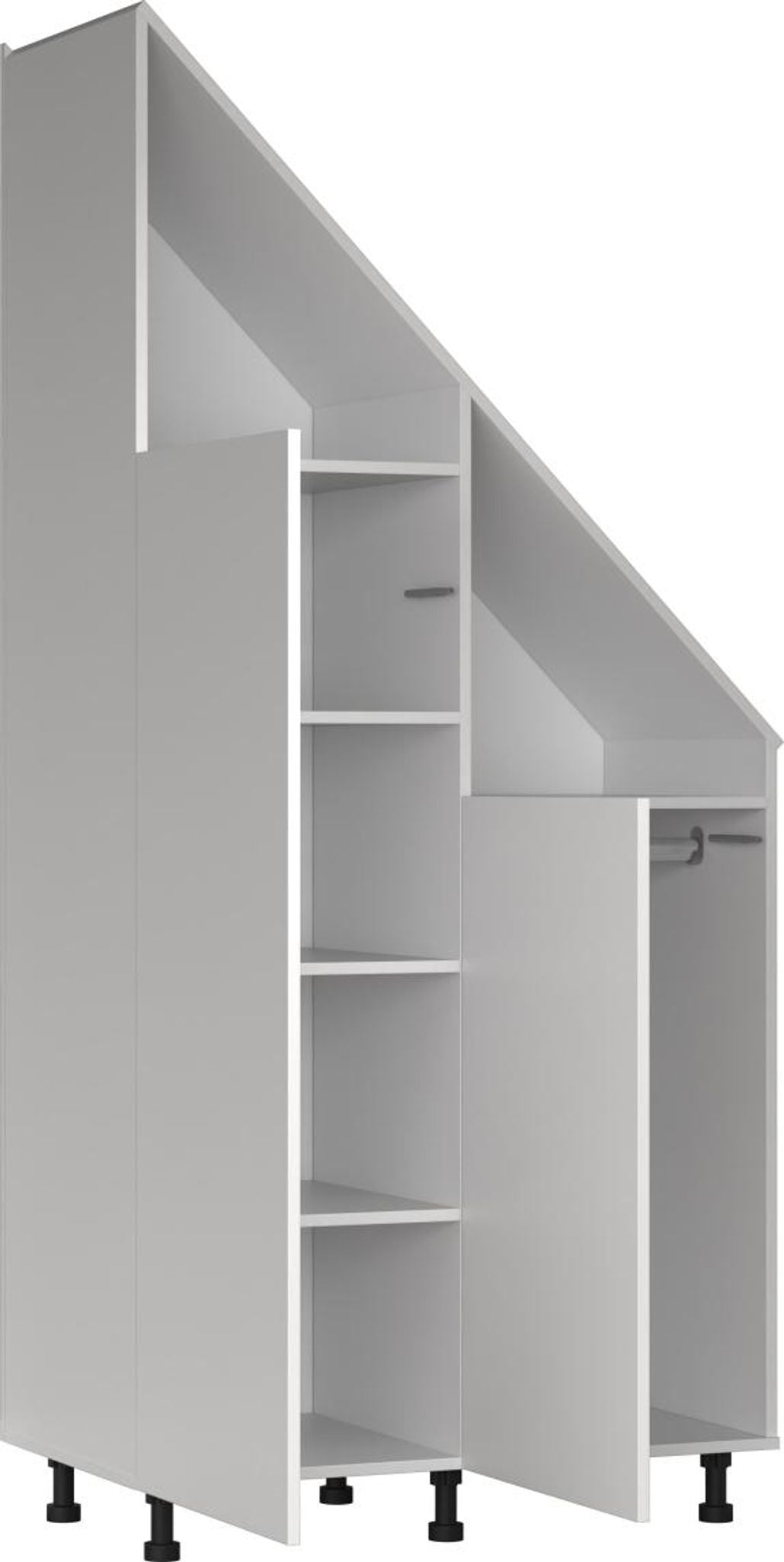 Armoire murale pour murs en pente Vdd - Blanche - Armoire de rangement pour murs en pente