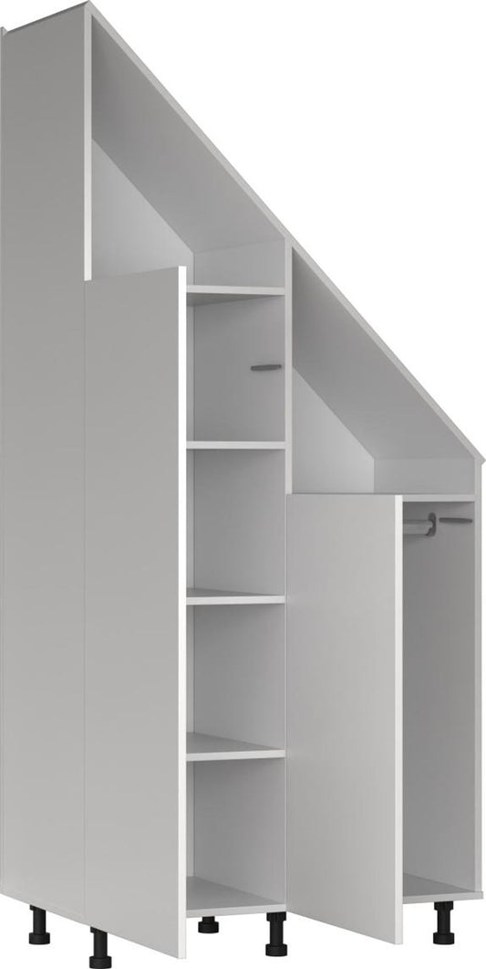 Armoire murale pour murs en pente Vdd - Blanche - Armoire de rangement pour murs en pente