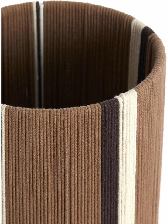 Light & Living Abat-jour Medan - Marron foncé - Ø20cm - Moderne