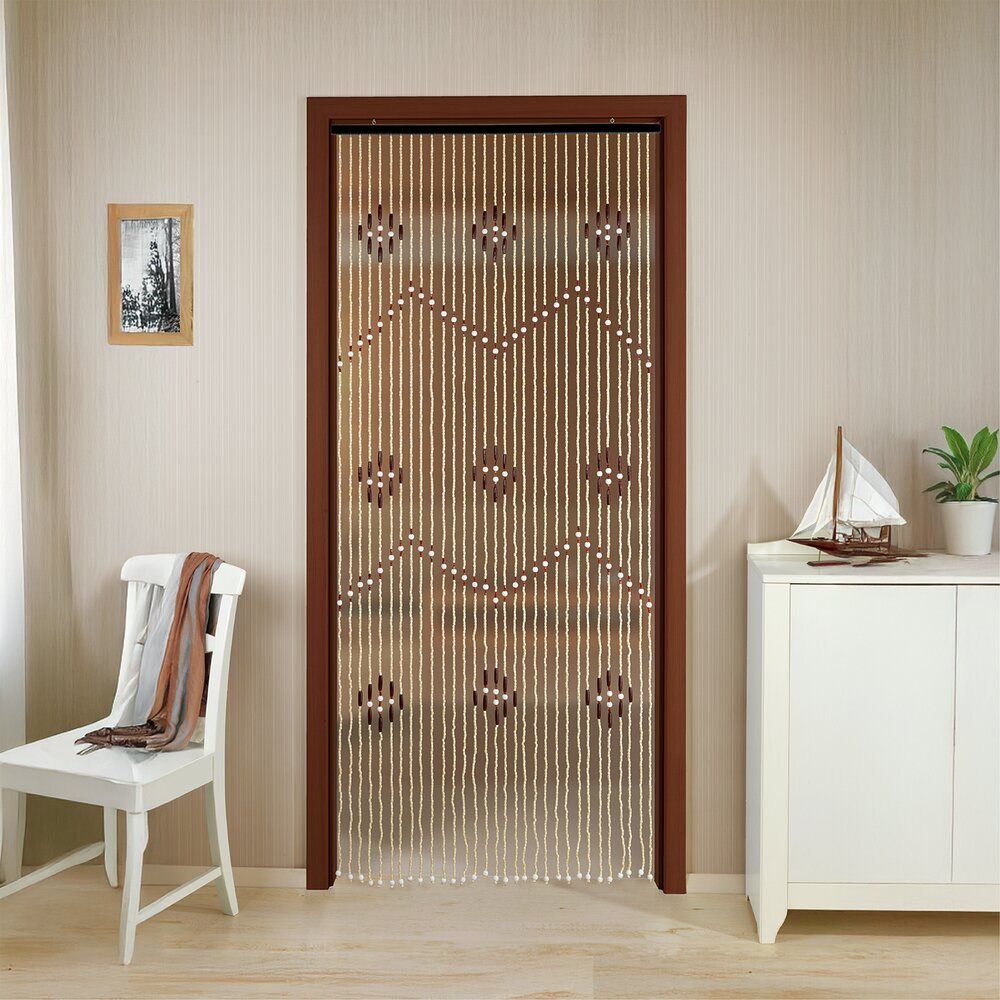 Rideau à perles en bambou Maximex multicolore - 90 x 200 cm - 31 brins