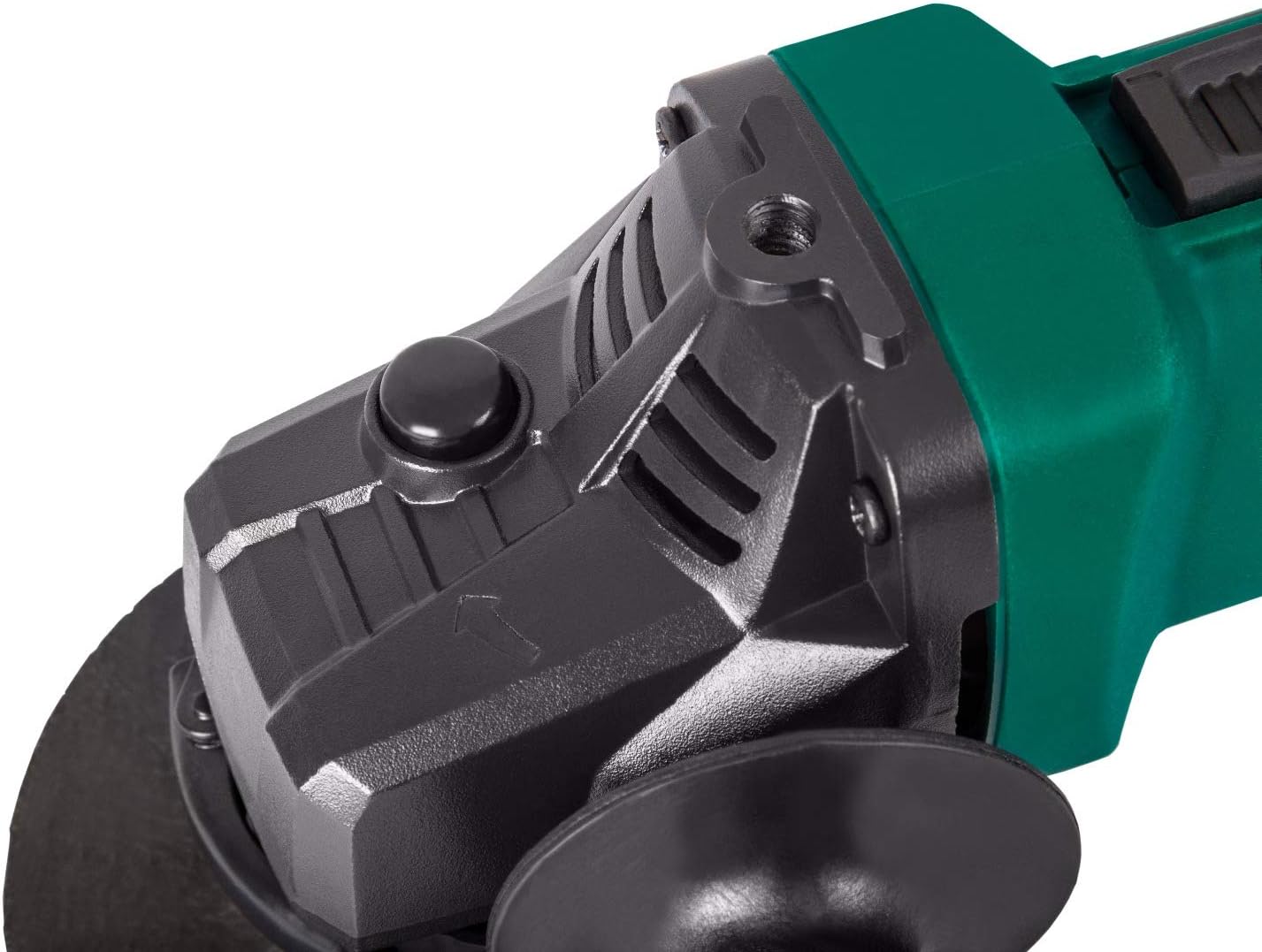 VONROC Accu Angle Grinder 115mm, VPower 20V (sans batterie ni chargeur) - Poignée latérale et sac de rangement inclus - Vert/Noir