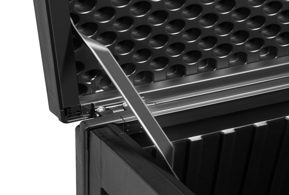 Mallette de stockage Hortensus 390 litres - Noir - 152x56x11cm - 200KG+