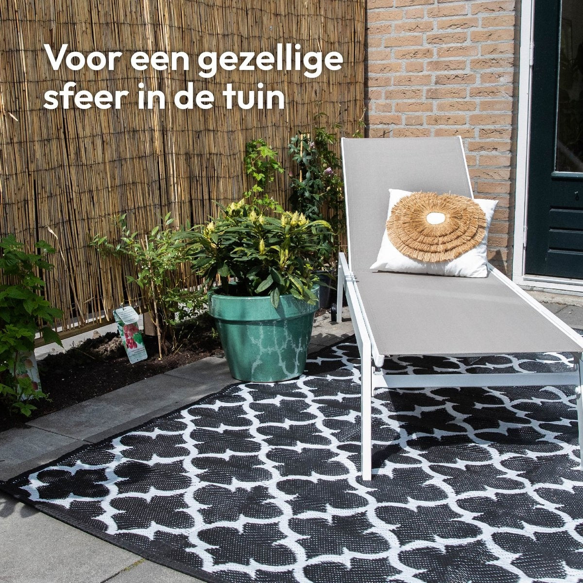Gadgy Buitenkleed Vloerkleed XL - 230x160 cm - Campingkleed - Picknickkleed - Tuintapijt - Buitentapijt - Balkon Kleed - Omkeerbaar - Incl. Draagtas - Tuindecoratie Zomer 2024