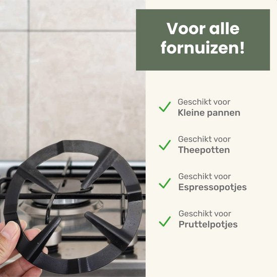 Luft Réducteur de brûleur à gaz - 2 packs - 13CM - Distributeur de flammes - Poêle - Parfait pour percolateur