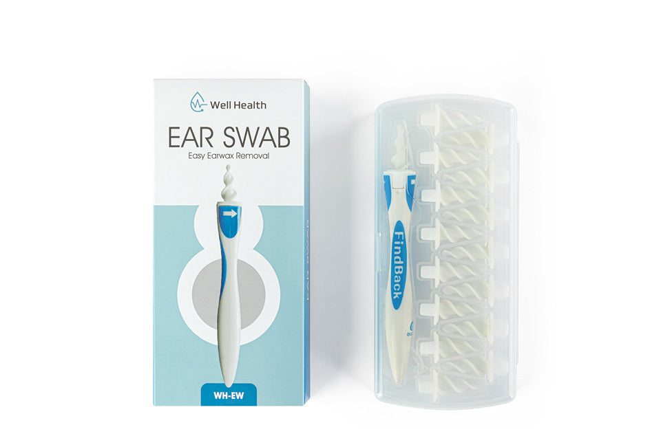 Nettoyeur d'oreilles Well Health - Accessoires et boîte de rangement inclus