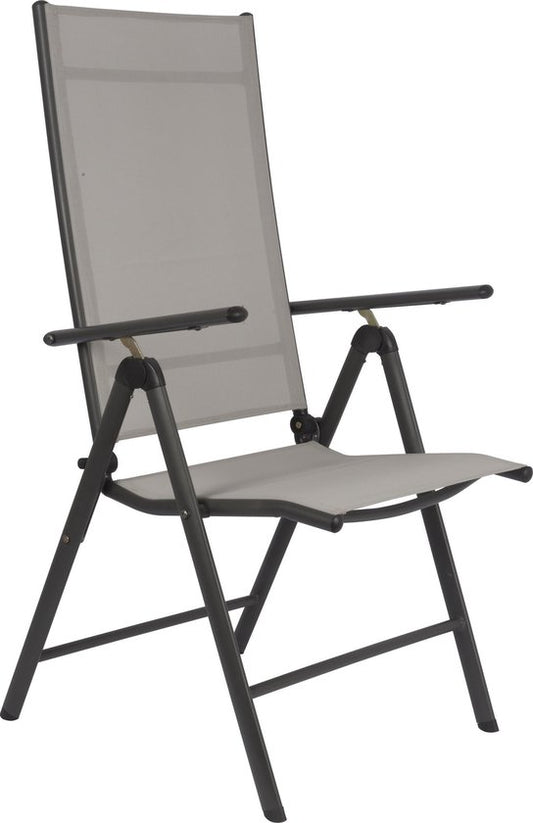 Ensemble de chaises de jardin Lifetime Santiago - 7 positions - Légères - Pliables - 2 pièces - Gris