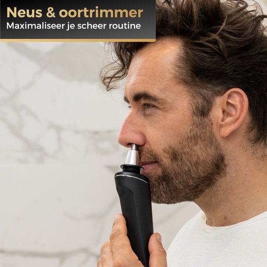 Wellshave 4 in 1 Shaver Men - With Trimmer & Nose Trimmer - Electric Shaver- Wet and dry - Shavers - Shaving - Beard trimmer