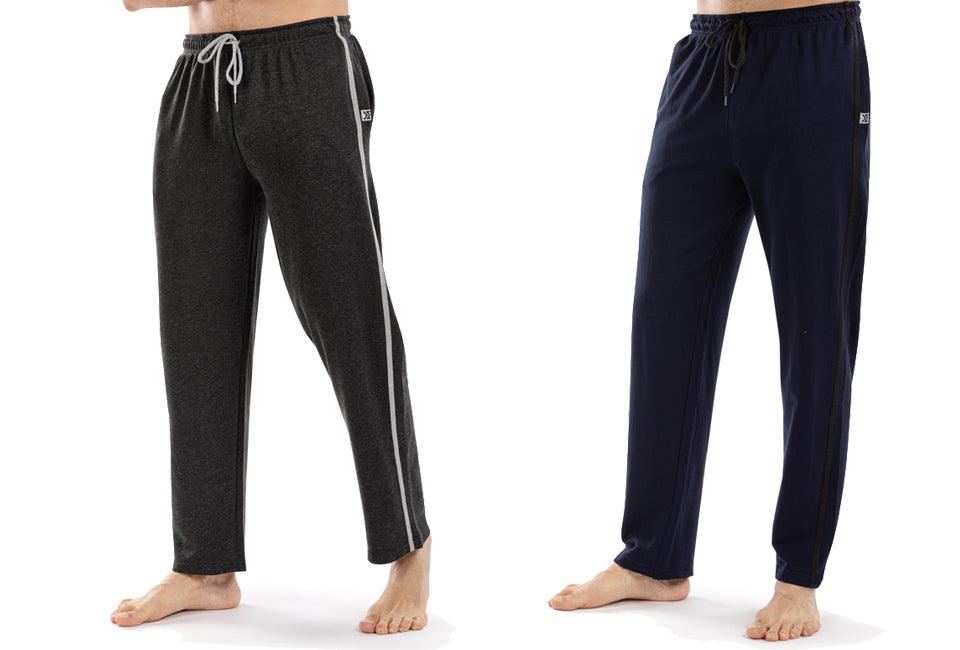 Milanoro 2pk Loungewear pantalon long Navy - Dark Grey L
