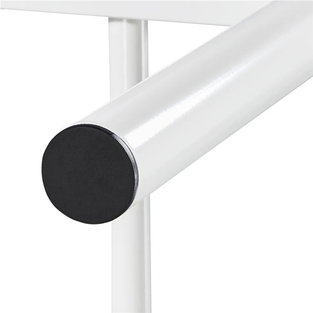 Yaheetech : cadre de lit en métal 90 x 190 cm avec tête de lit, blanc