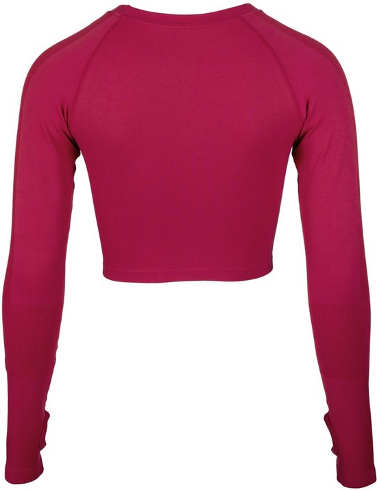 Gorilla Wear Hilton Seamless Cropped Long Sleeves - Fuchsia - XS/S