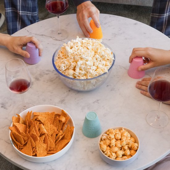 JAP Appliances Happy Pops - Machine à pop-corn rétro (2-3 personnes) 1200W - Cuillère à mesurer et à faire fondre le beurre incluse - Prêt en 3 minutes - Sans huile - Vert