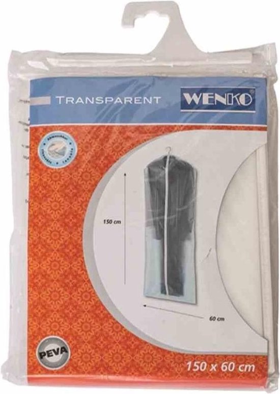 Housse à vêtements Wenko 150 x 60 cm, PEVA transparent