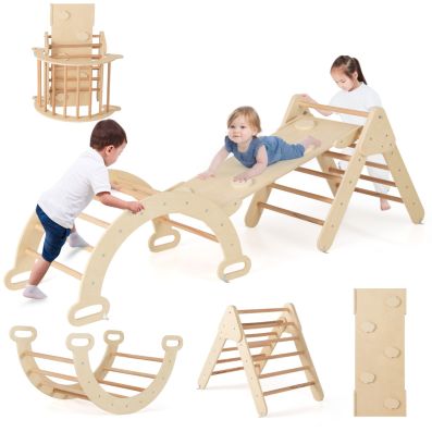 Ensemble d'escalade Coast Montessori 3 pièces - Triangles - Arcs - Rampes d'escalade - Bois